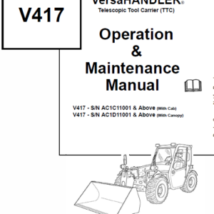 Bobcat V417 VersaHANDLER Telescopic Service Manual