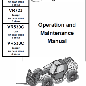 Bobcat V723 VersaHANDLER Telescopic Service Manual