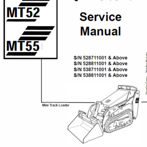 Bobcat MT52 and MT55 Mini Loader Service Manual