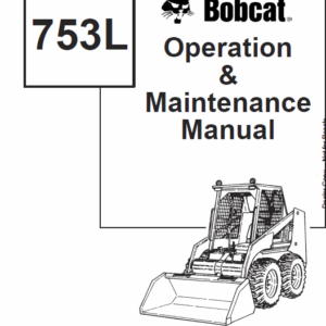 Bobcat 753 and 753HF Skid-Steer Loader Service Manual