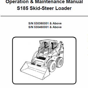 Bobcat S185 Skid-Steer Loader Service Manual