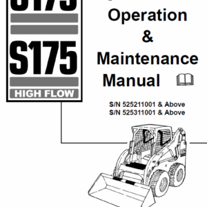 Bobcat S175 and S185 Skid-Steer Loader Service Manual