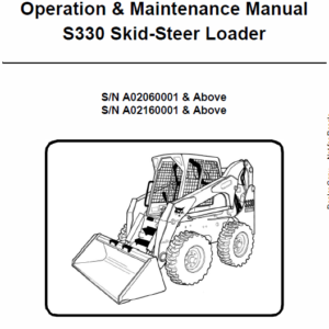 Bobcat S330 Skid-Steer Loader Service Manual