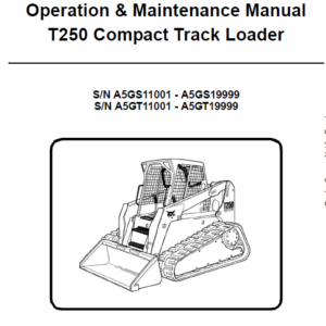 Bobcat T250 Loader Service Manual