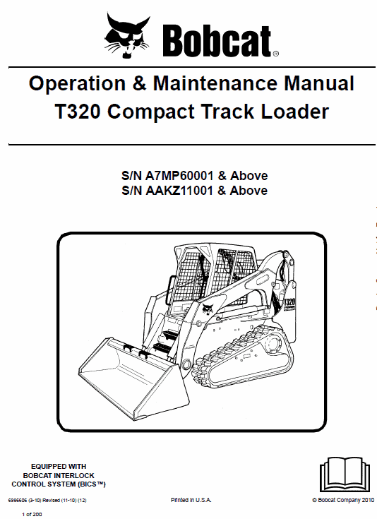 Bobcat T320 Loader Service Manual