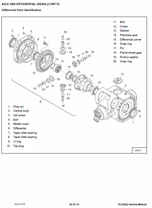 Bobcat TL470 and TL470X Telescopic Handler Service Manual