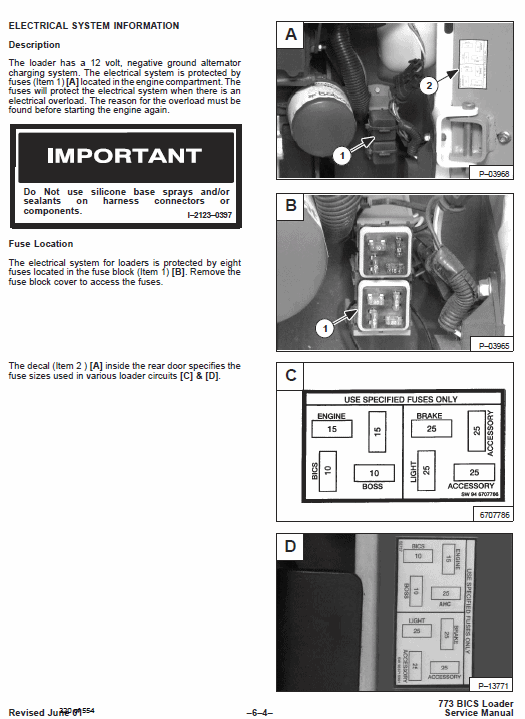 Bobcat 773 Skid-Steer Loader Service Manual