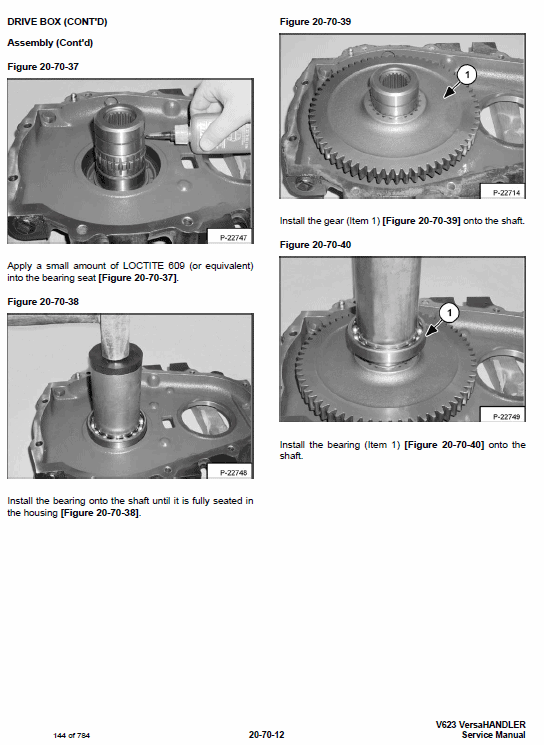 Bobcat V623 VersaHANDLER Telescopic Service Manual