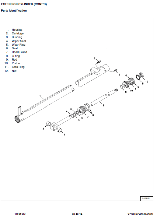 Bobcat V723 VersaHANDLER Telescopic Service Manual