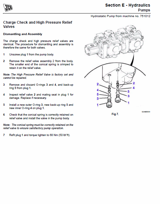 JCB 1CX Backhoe Loader Service Manual