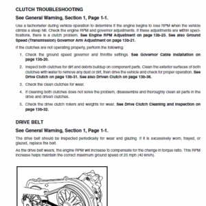 Bobcat 2200, 2200s and 2300 Utility Vehicle Service Manual