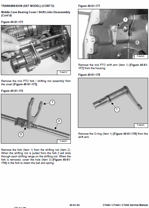 Bobcat CT440, CT445 and CT450 Compact Tractor Service Manual