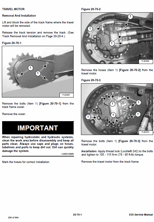 Bobcat E35 Compact Excavator Service Manual