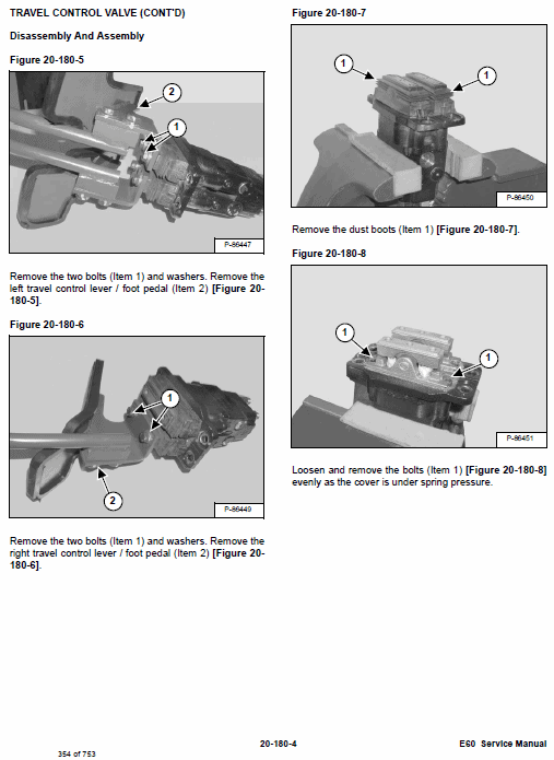 Bobcat E60 Compact Excavator Repair Service Manual