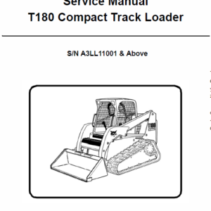 Bobcat T180 Compact Loader Service Manual