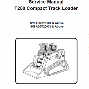 Bobcat T250 Loader Service Manual