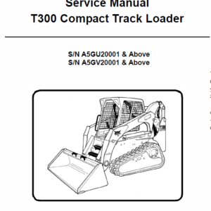 Bobcat T300 Loader Service Manual