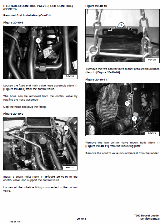 Bobcat T300 Turbo, T300 Turbo High Flow Service Manual