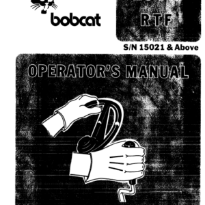 Bobcat 2000 Loader Service Manual