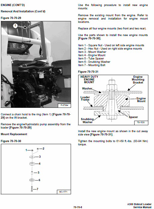 Bobcat A300 Skid-Steer Loader Service Manual