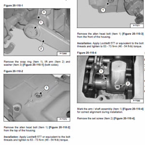 Bobcat CT225, CT230 and CT235 Compact Tractor Service Manual