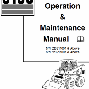 Bobcat S150 and S160 Skid-Steer Loader Service Manual