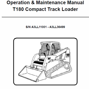 Bobcat T180 Compact Loader Service Manual