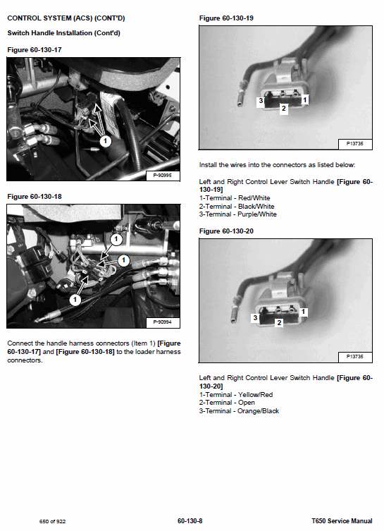 Bobcat T650 Loader Service Manual