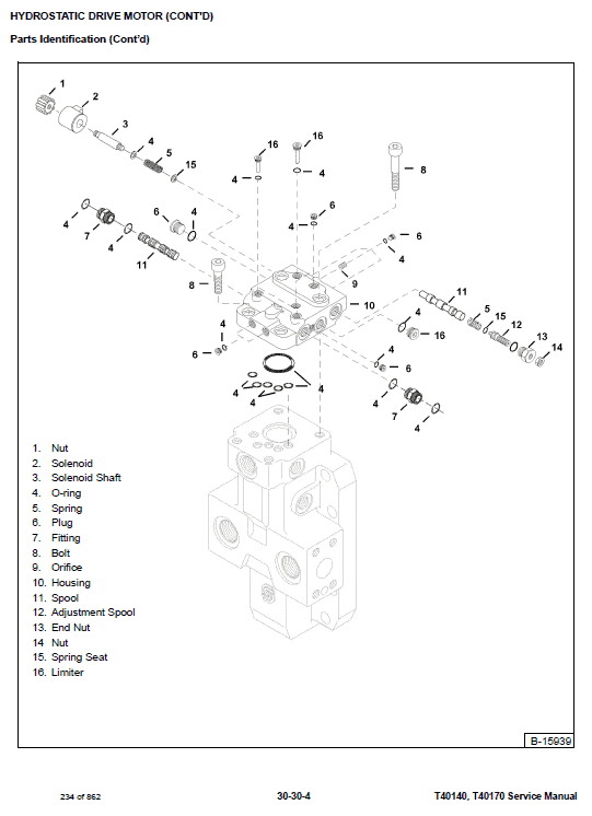 Bobcat T40140 and T40170 Telescopic Handler Service Manual