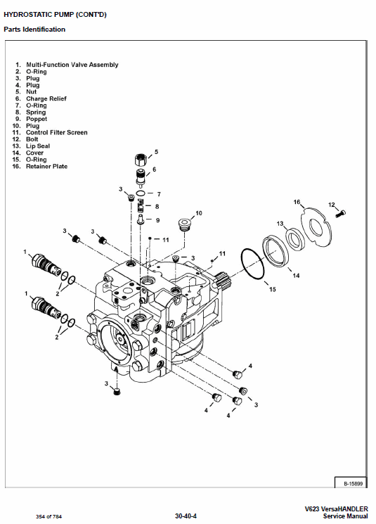 Bobcat V623 VersaHANDLER Telescopic Service Manual