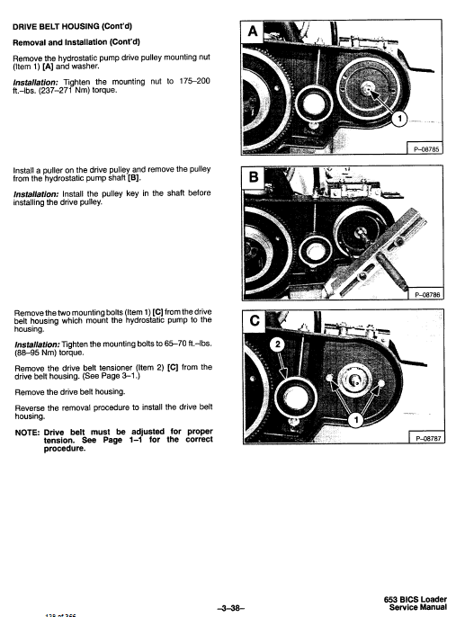 Bobcat 653 Skid-Steer Loader Service Manual