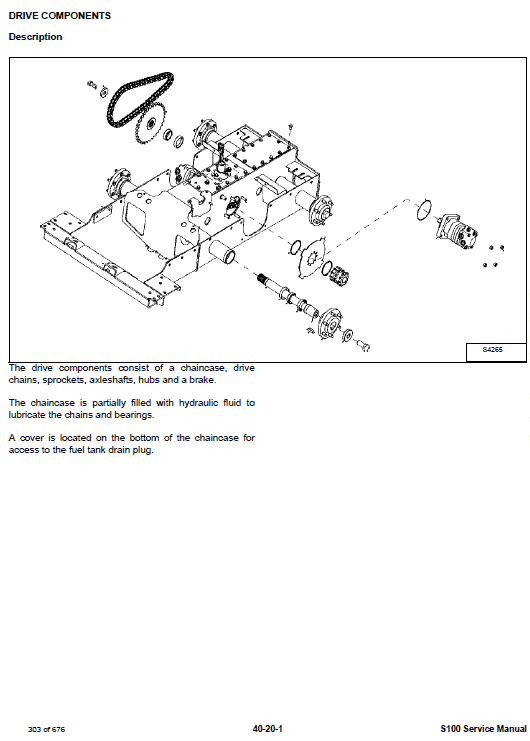 Bobcat S100 Skid-Steer Loader Service Manual