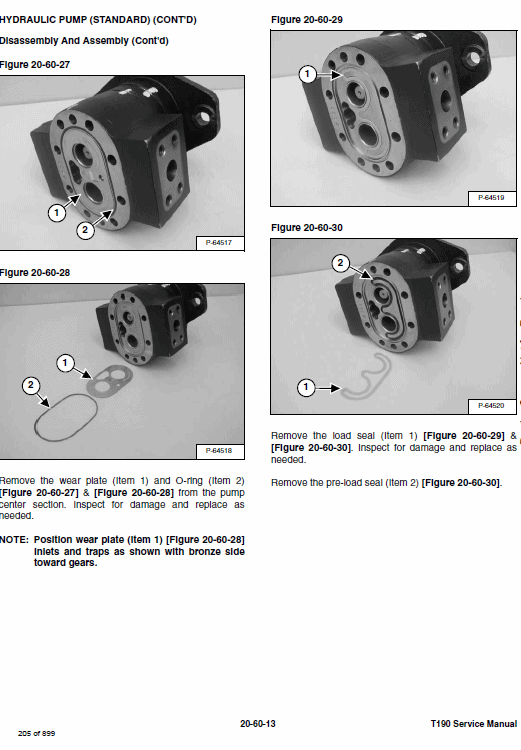 Bobcat T190 Loader Service Manual