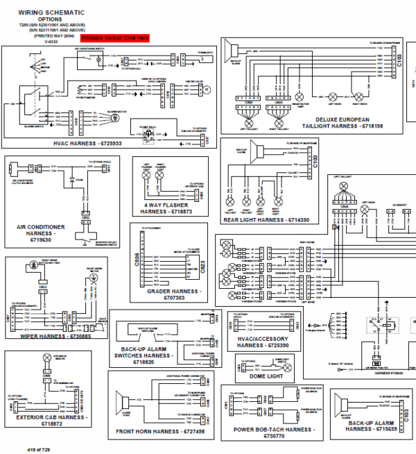 Bobcat T250 Turbo and Turbo High Flow Track Loader Service Manual