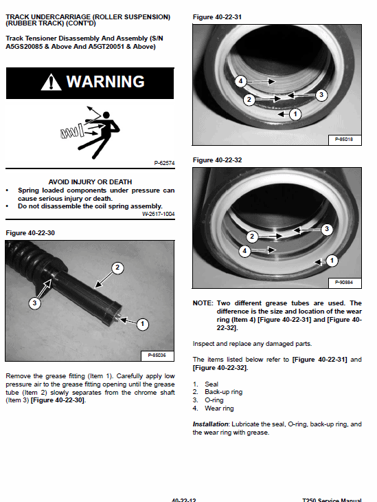 Bobcat T250 Loader Service Manual