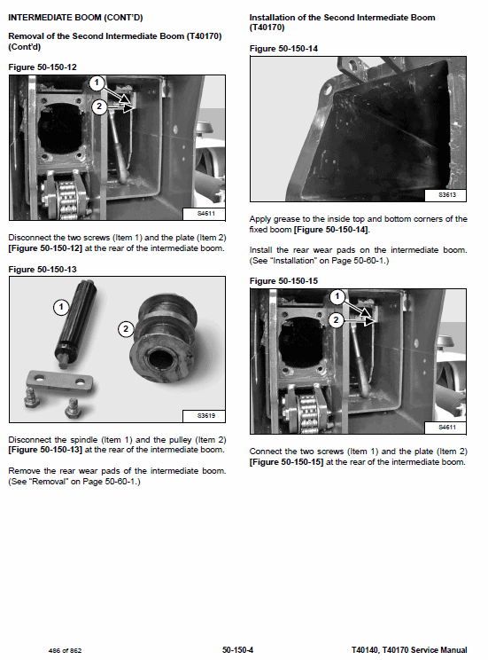 Bobcat T40140 and T40170 Telescopic Handler Service Manual