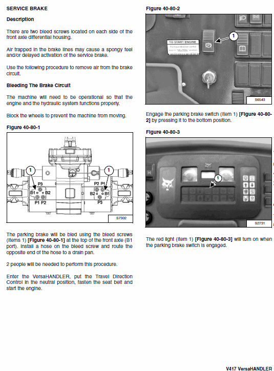 Bobcat V417 VersaHANDLER Telescopic Service Manual