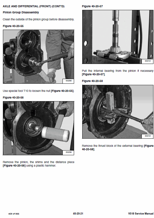 Bobcat V518 VersaHANDLER Telescopic Service Manual