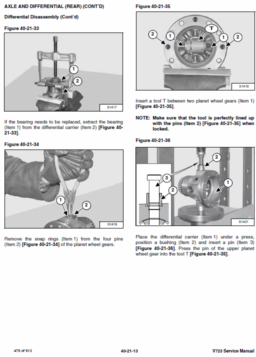 Bobcat V723 VersaHANDLER Telescopic Service Manual