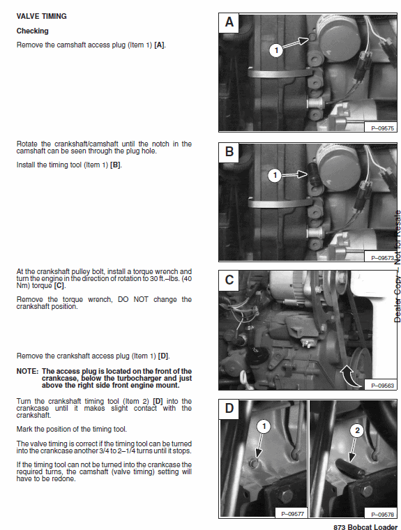 Bobcat 873 Skid-Steer Loader Service Manual