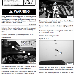 Bobcat S250 and S300 Skid-Steer Loader Service Manual