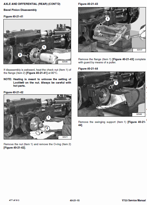 Bobcat V723 VersaHANDLER Telescopic Service Manual