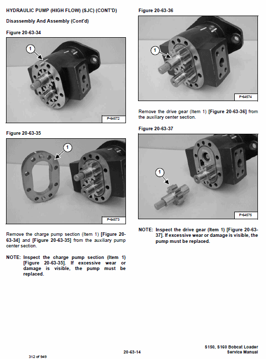 Bobcat S150 and S160 Skid-Steer Loader Service Manual