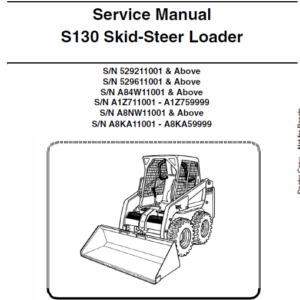 Bobcat S130 Skid-Steer Loader Service Manual