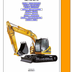 Jcb Jz140 Tracked Excavator Service Manual