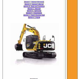 Jcb Js115, Js130, Js145, Js160, Js180, Js190 T4i Tracked Excavators Service Manual