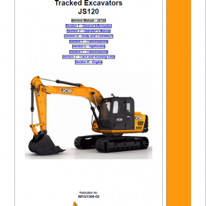 JCB JS120 Tracked Excavator Service Manual