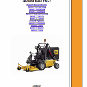 JCB FM25 Mower Service Manual