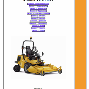 JCB FM30 Mower Service Manual