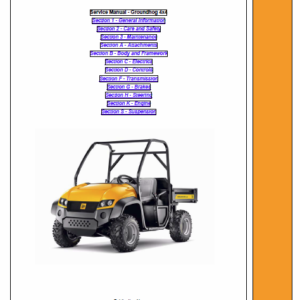 JCB Groundhog 4×4 Utility Vehicle Service Manual